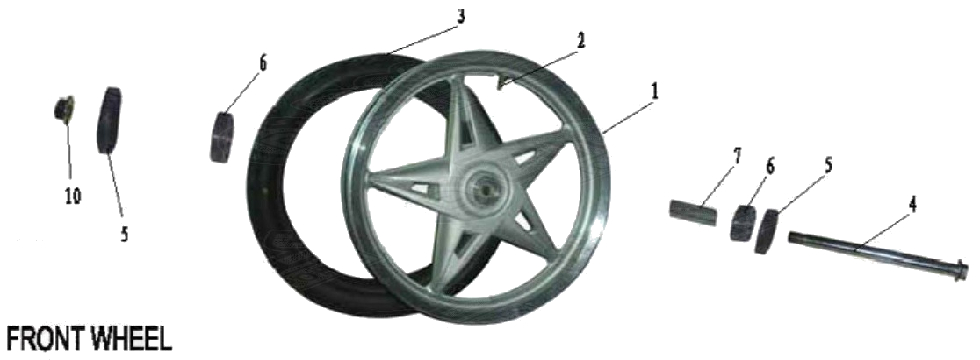 F14 FRONT WHEEL ASSY