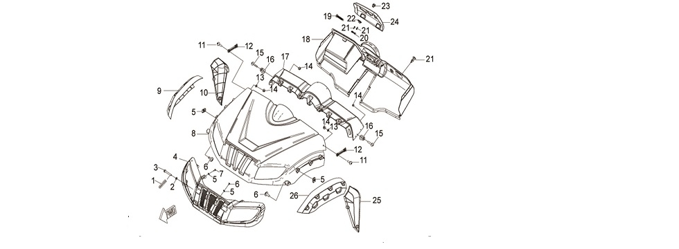 F26 REAR WHEEL CONNECTING BOARD
