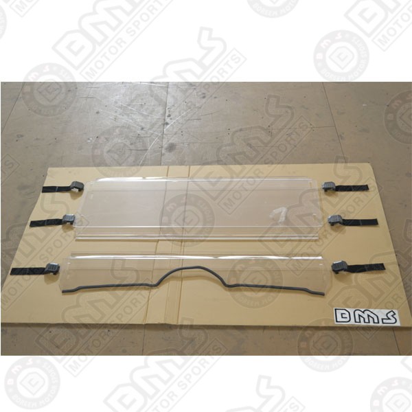 WINDSHIELD - 2 PCS WITH 6 STRAPS