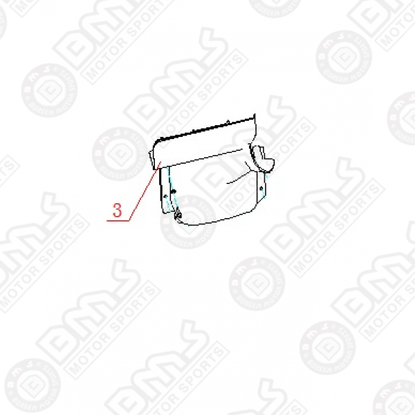 REAR FENDER(PASSENGER SIDE)