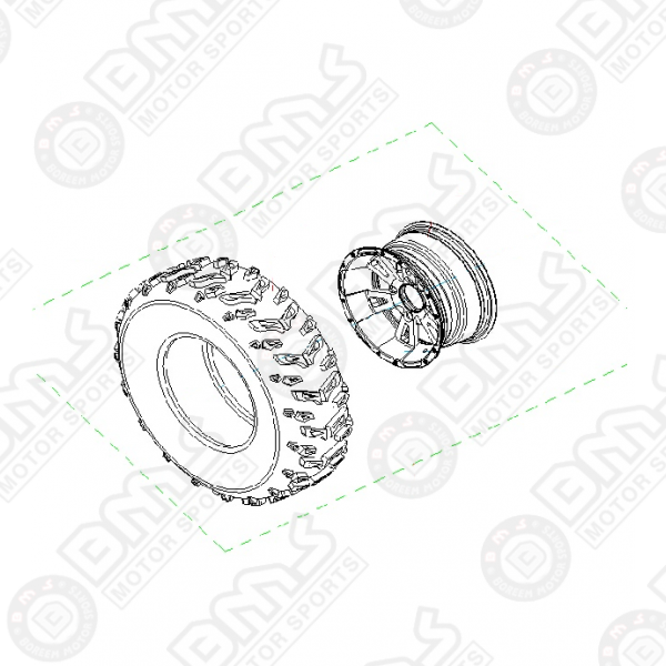 FRONT TIRE ASSY(PASSENGER SIDE)