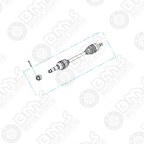 FRONT CV AXLE (PASSENGER SIDE)
