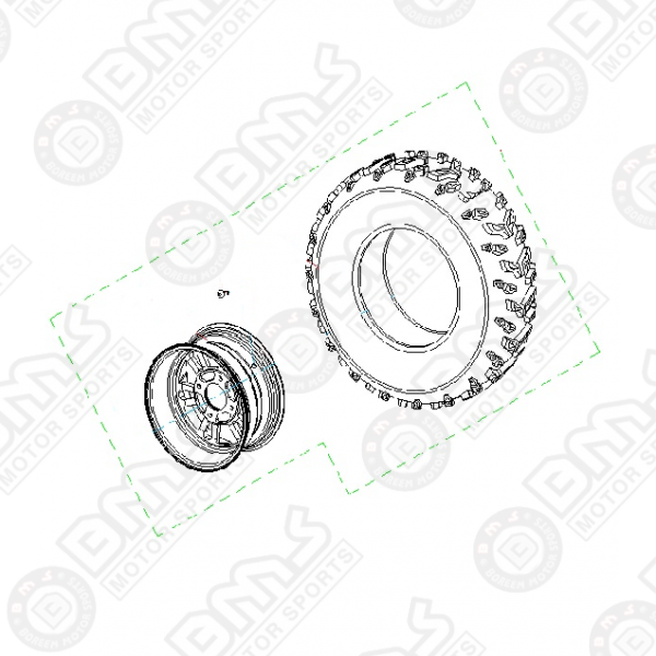 FRONT TIRE ASSY(DRIVER SIDE)