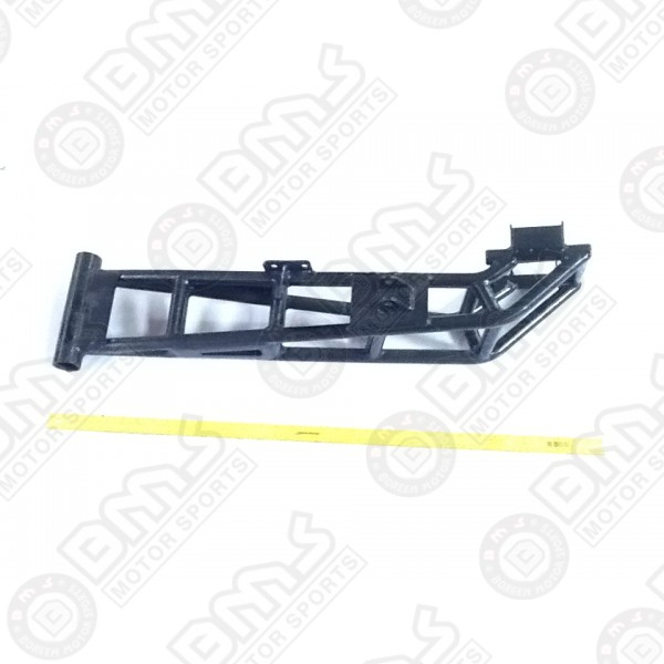 passenger side, rear swing arm