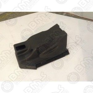 Cab, engine cover, center console