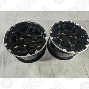 ALUMINIUM WHEEL 12/7 BLACK 2PCS