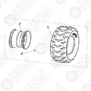 DRIVER SIDE, REAR TIRE