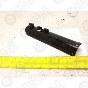 Shock absorber plastic backplate