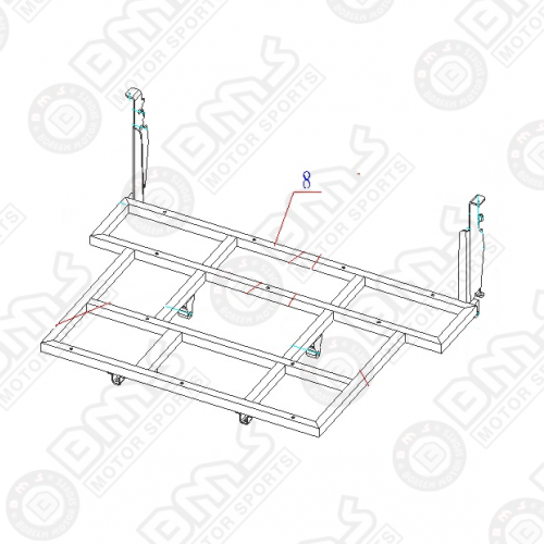 REAR DUMP BED FRAME