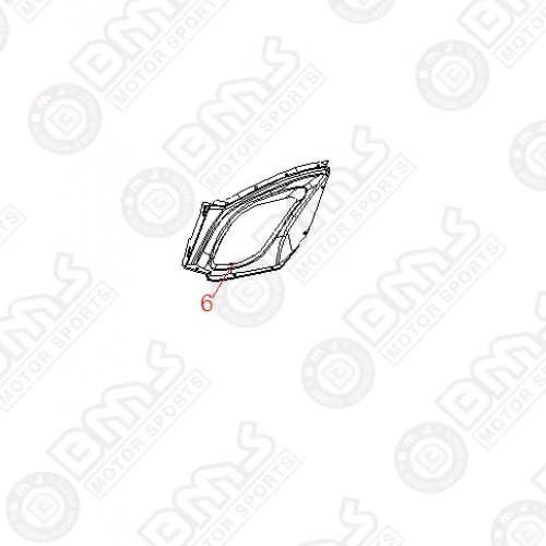 DRIVER SIDE, HEADLIGHT MOUNTING FRAME