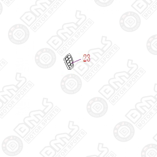 RUBBER FOR BRAKE PEDAL