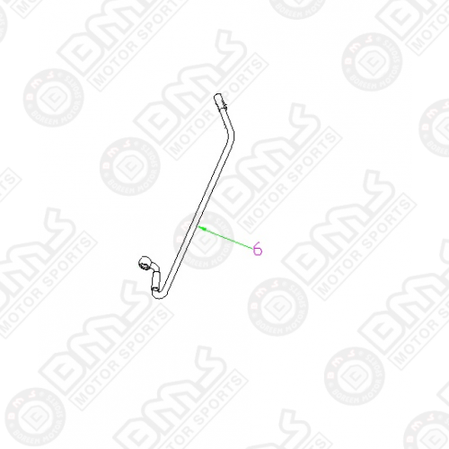 DRIVER SIDE, FRONT BRAKE HOSE 