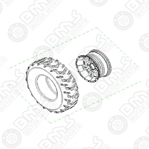 FRONT TIRE ASSY(PASSENGER SIDE)