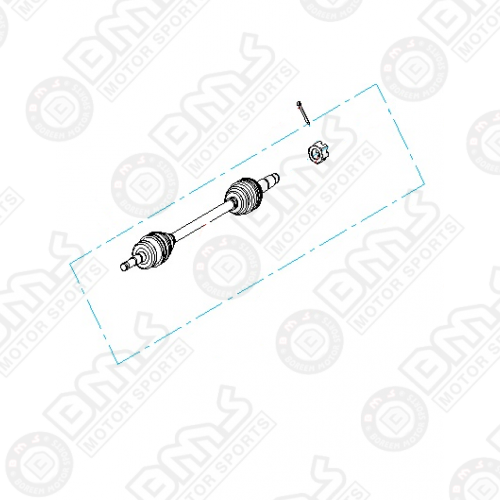 FRONT CV AXLE (DRIVER SIDE)