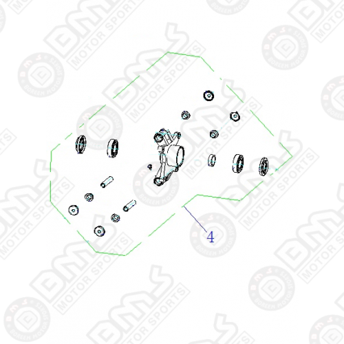 DRIVER SIDE, REAR KNUCKLE ASSY